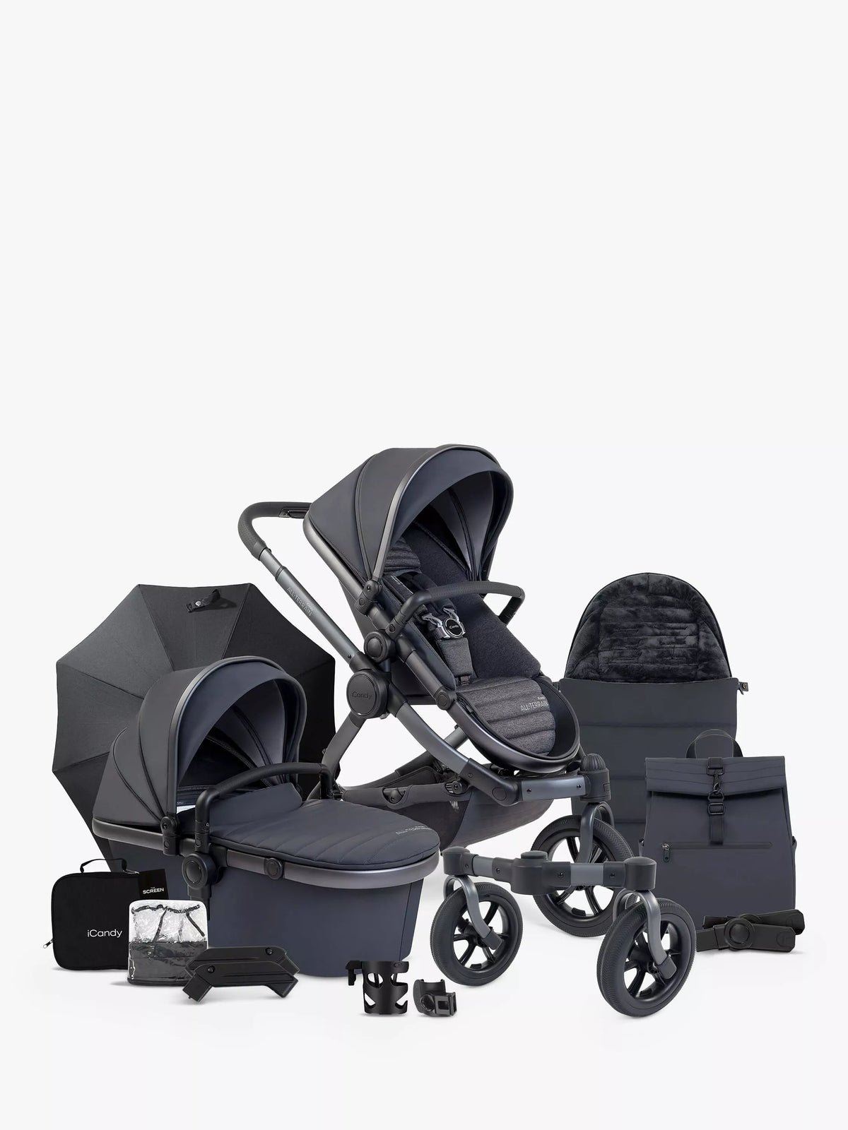 iCandy Peach 7 All-Terrain Stroller Bundle Nimbus Storm, UK version