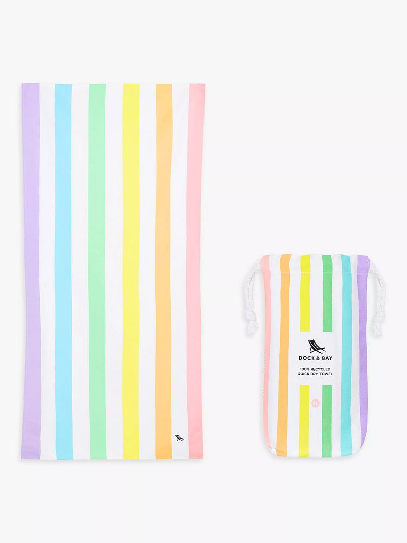 Dock & Bay Cabana Stripe Quick Dry Beach Towel