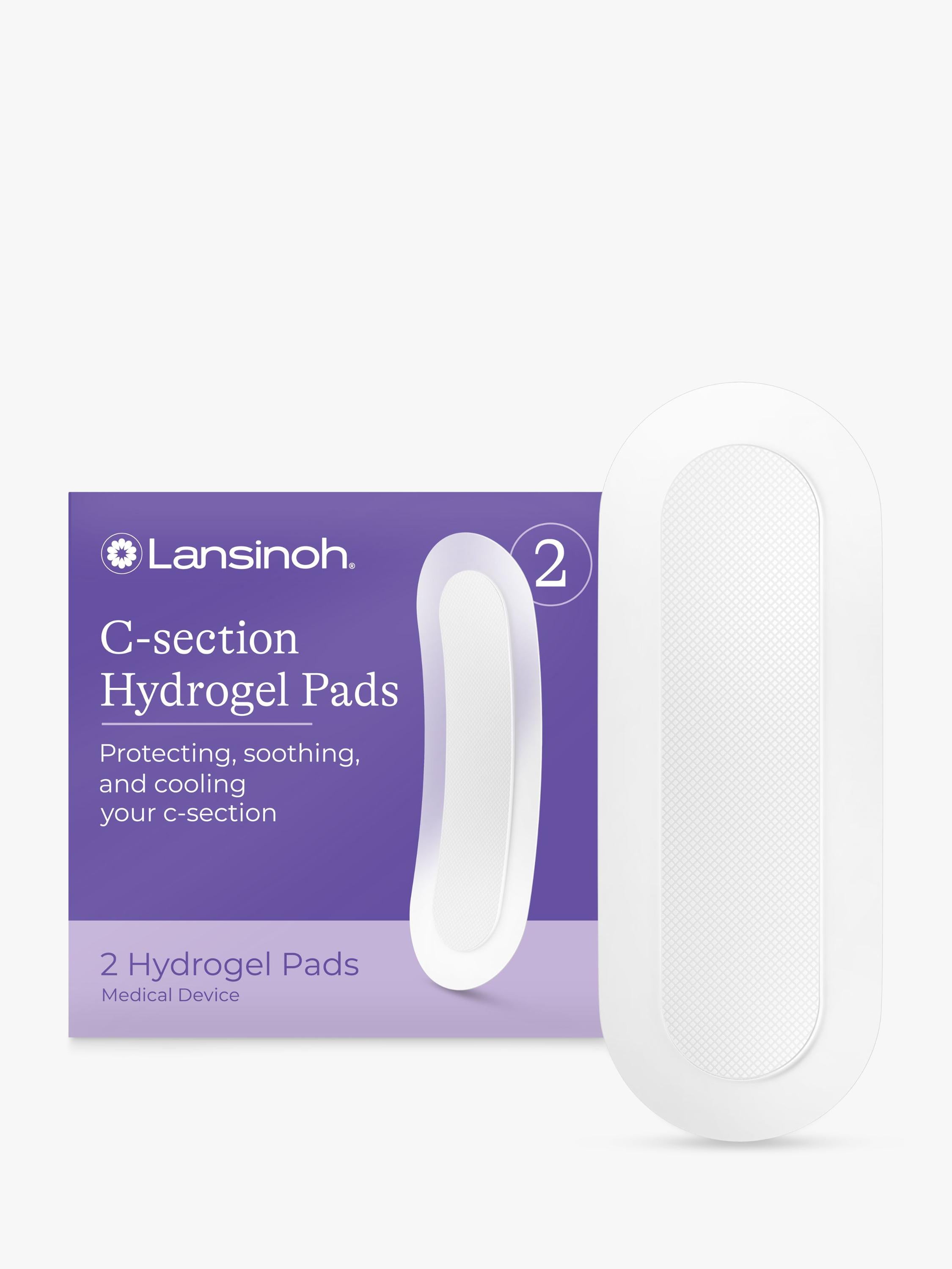 Lansinoh C-Section Hydrogel Cooling Pads Pack of 2, UK version
