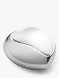 Georg Jensen Heart Trinket Dish Silver Red 10x7x5cm, imported from the UK