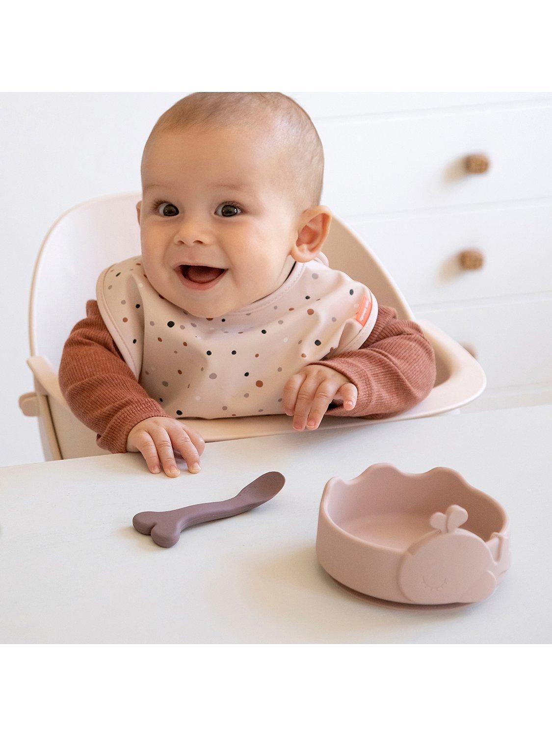 Done by Deer Wally Stick & Stay baby feeding bowl and spoon set - British product