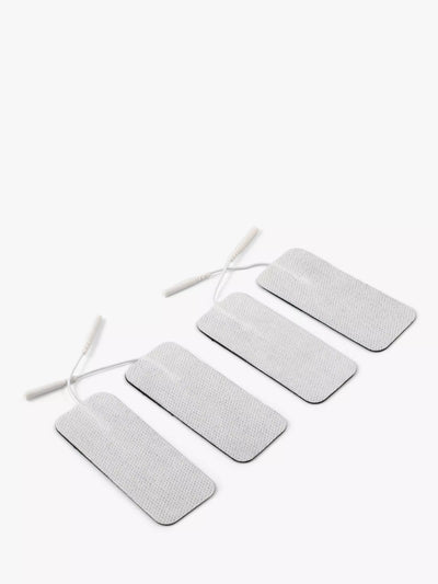 Électrodes de remplacement TENS, rectangulaires 40 mm x 100 mm avec connecteur 2 mm, 20-30 applications
