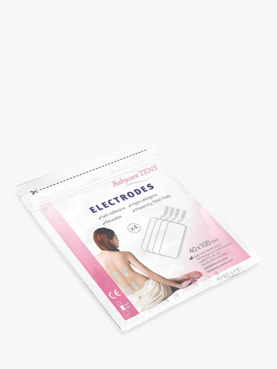 Électrodes de remplacement TENS, rectangulaires 40 mm x 100 mm avec connecteur 2 mm, 20-30 applications