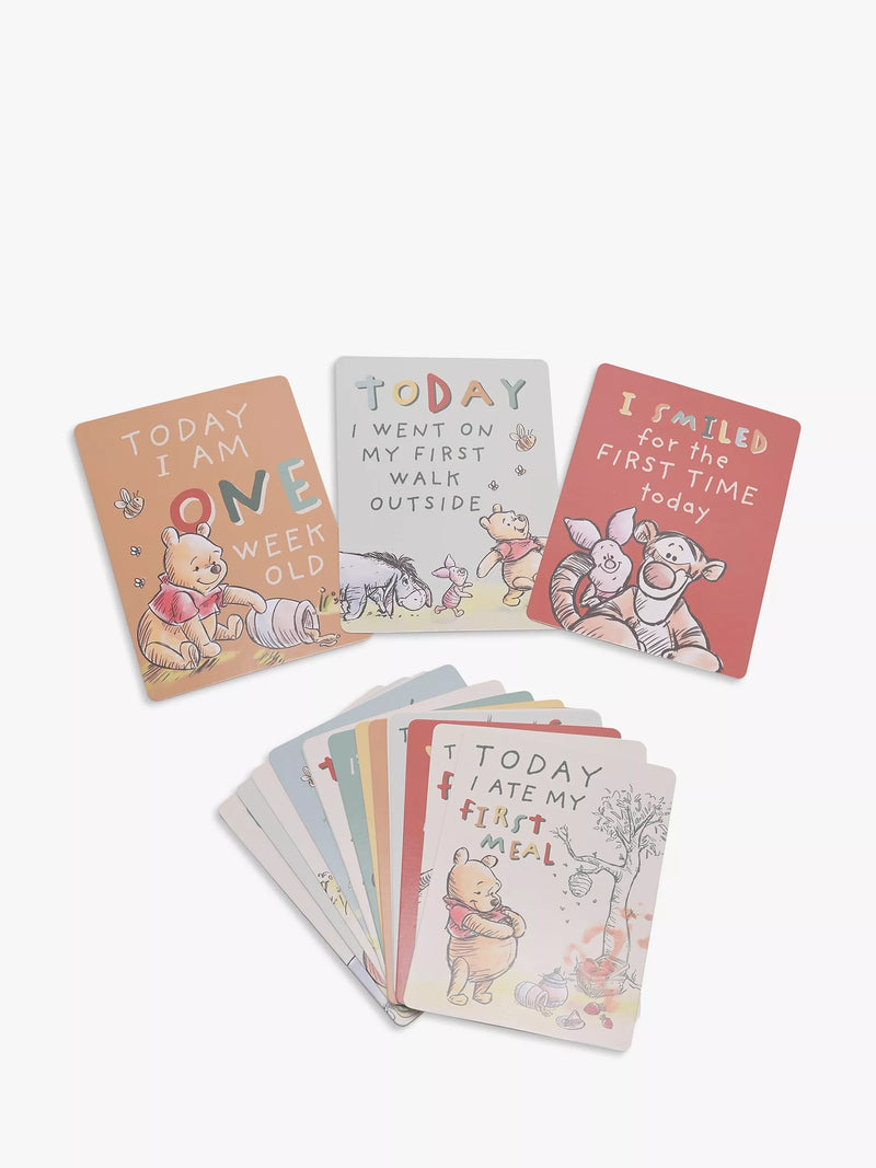 Disney Winnie The Pooh Early Milestone Cards Set of 24 - British product