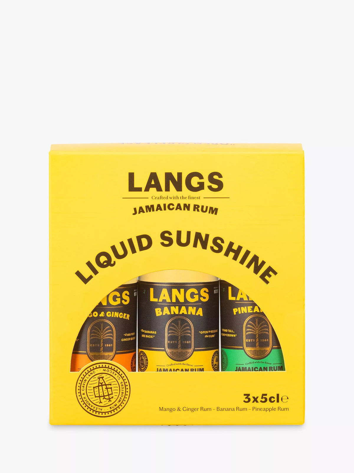 Langs rum selection pack of 3 15cl, UK version