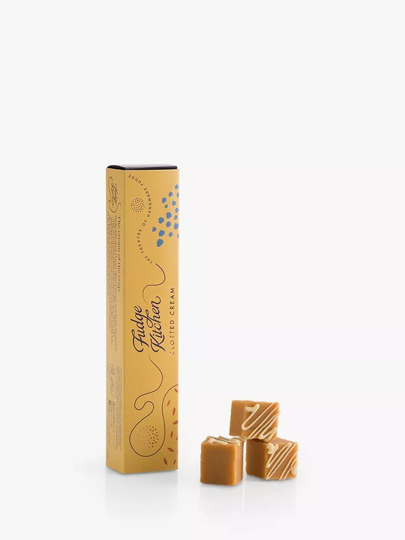 Fudge Kitchen clotted cream fudge with white chocolate drizzle 132g - British product