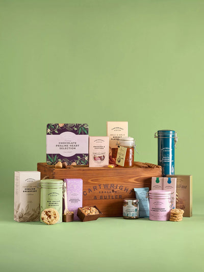 Cartwright & Butler Swaledale Luxury Wooden Crate Hamper Assorted Food Hamper