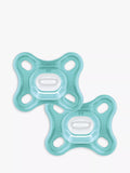 MAM Silicone Baby Comfort Soother, 0+ Months, Pack of 2, Blue - McGrocer