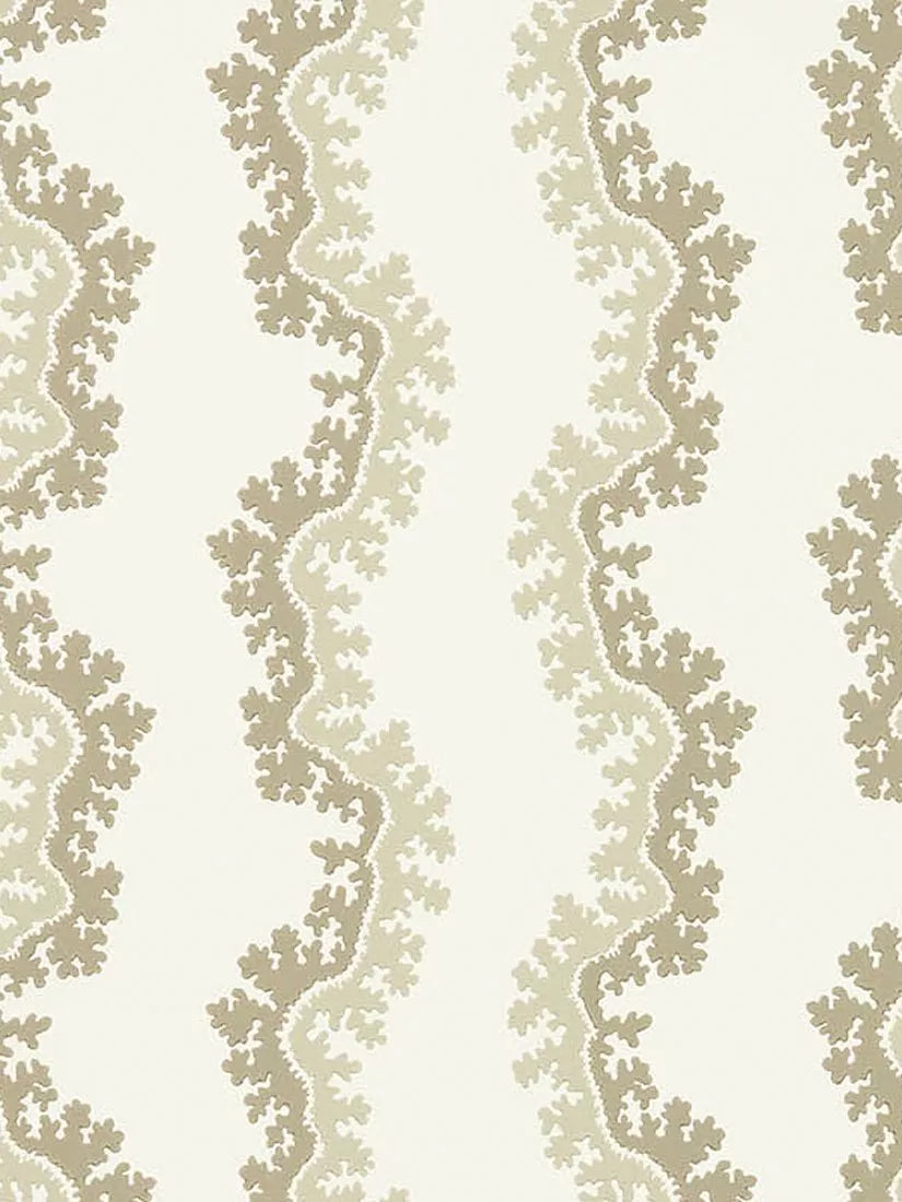 Sanderson Oxbow stylised river design wallpaper (British brand)