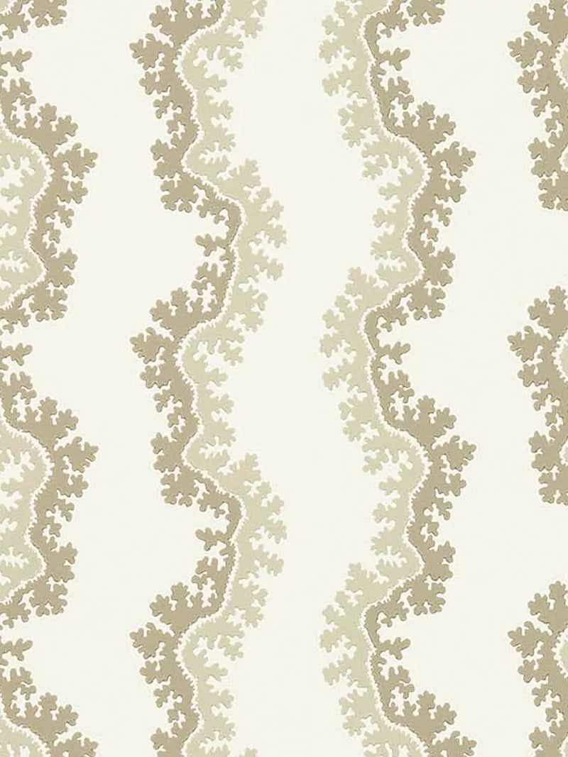 Sanderson Oxbow stylised river design wallpaper (British brand)