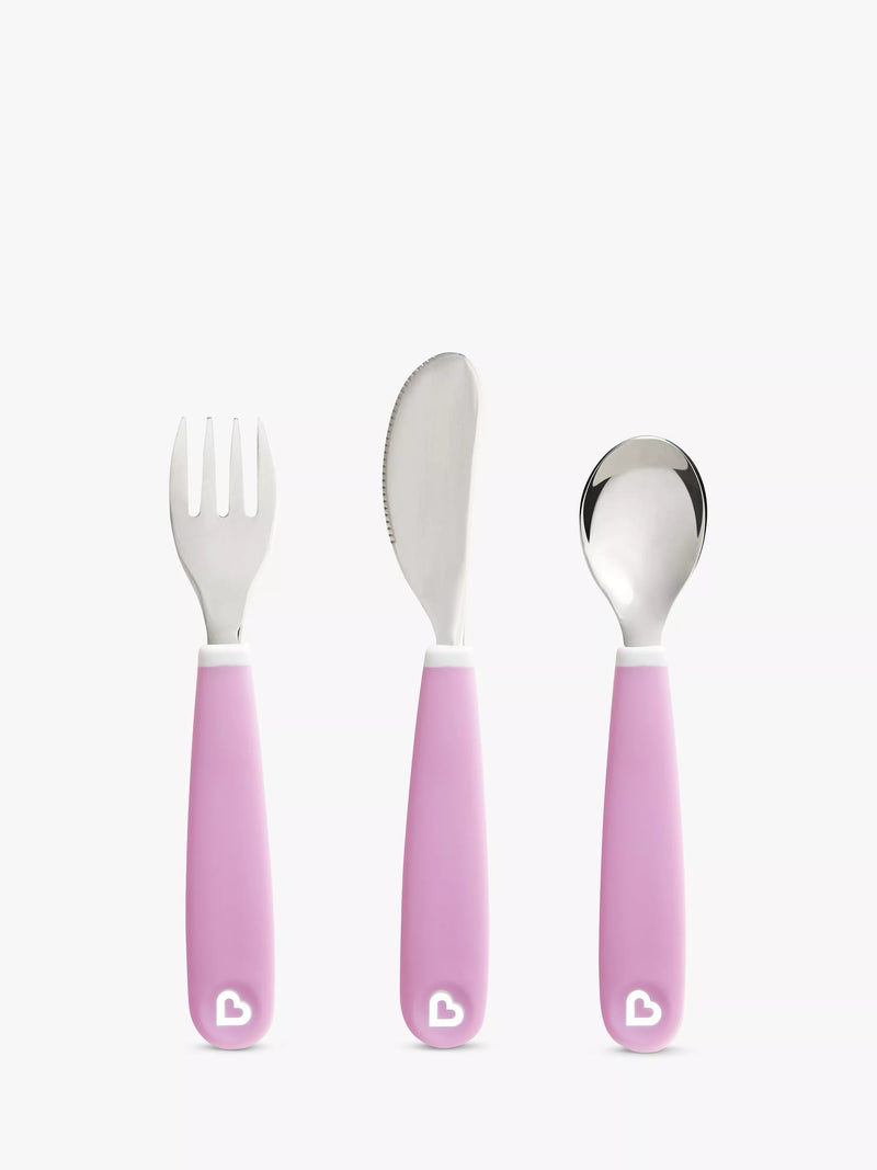 Munchkin Splash toddler cutlery set 3 piece, imported from the UK