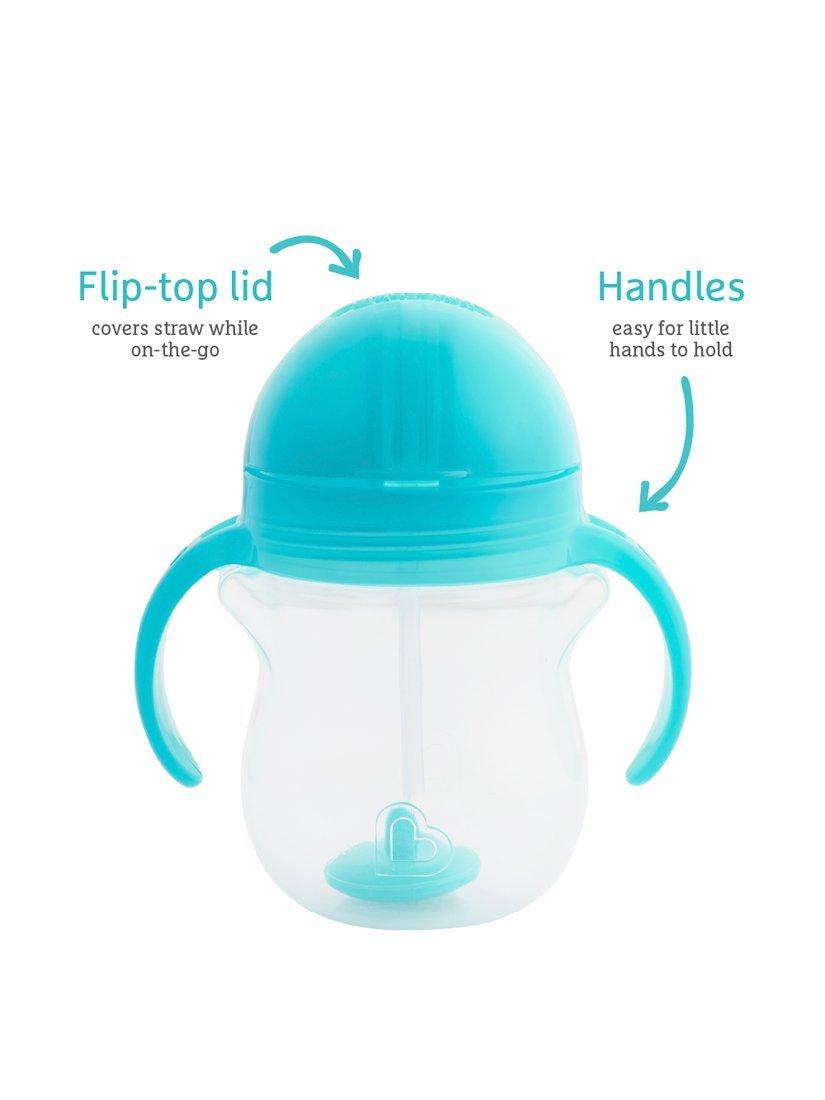 Munchkin weighted straw trainer cup 207ml, imported from the UK
