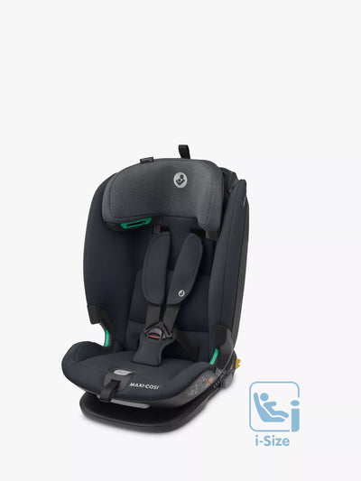 i-Size Car Seat for Children 76-150cm, Isofix Compatible, Authentic Graphite