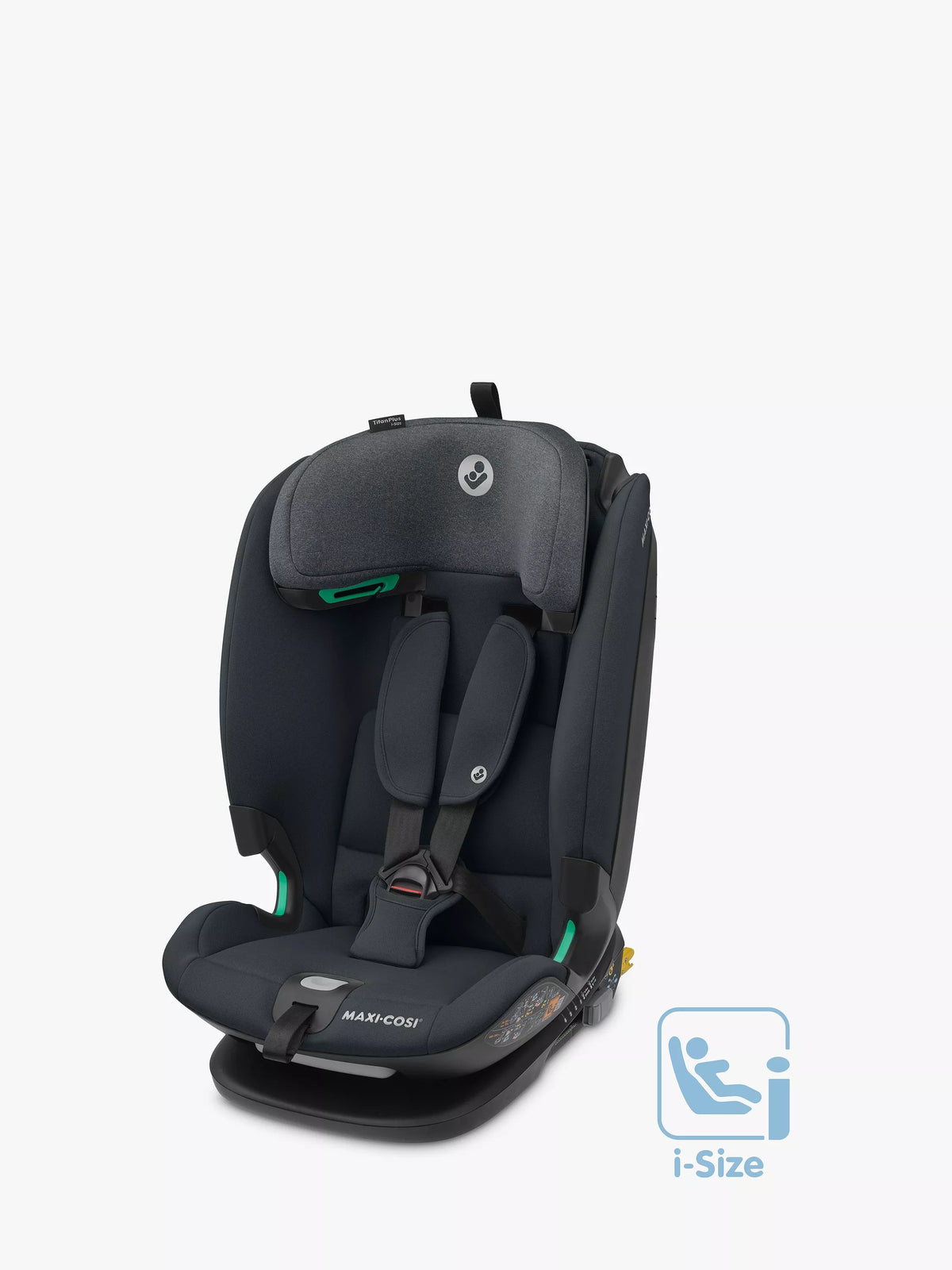Maxi-Cosi i-Size car seat in Authentic Graphite for children 76-150cm, imported from the UK