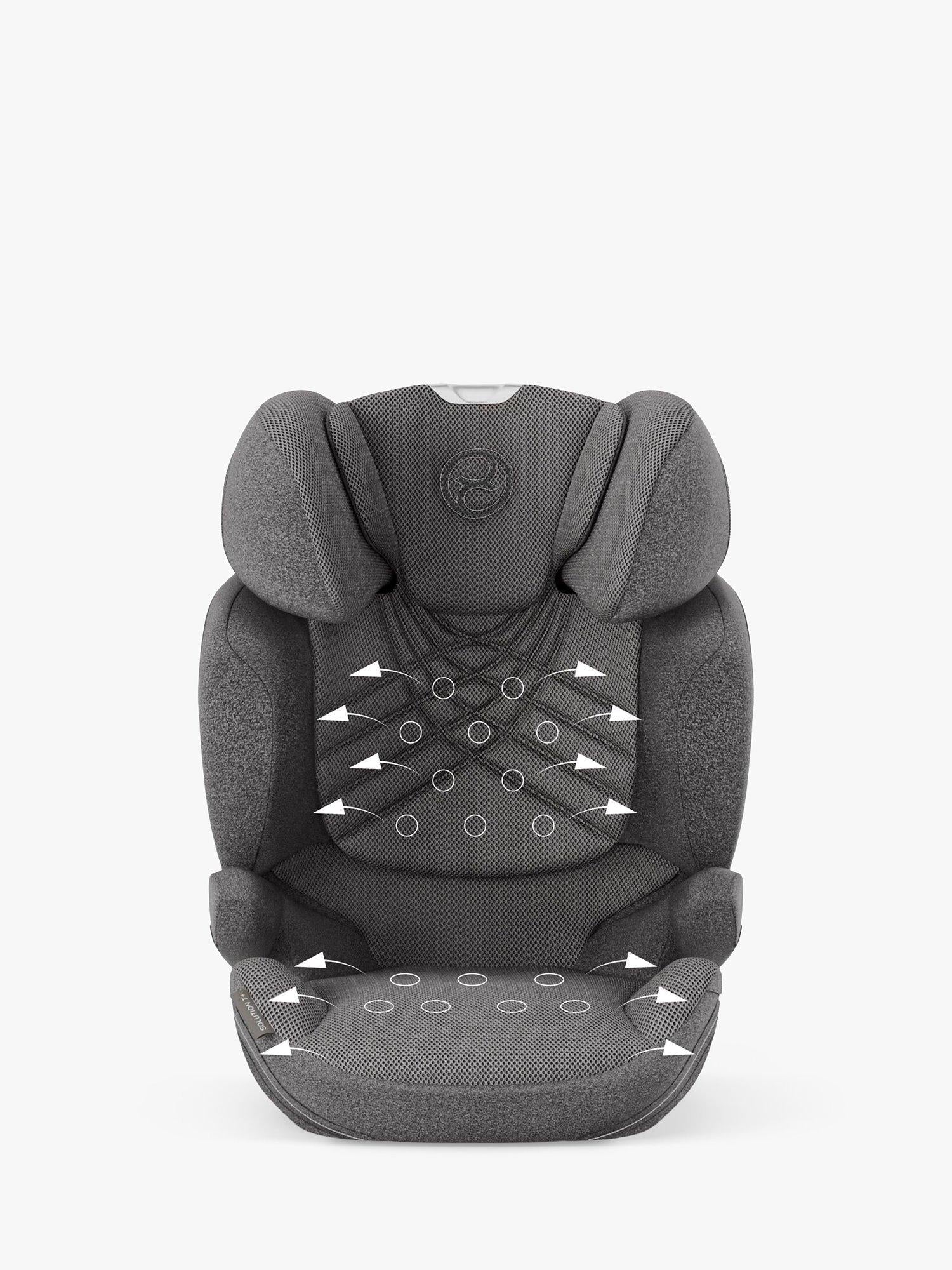 Cybex Solution T i-Fix Plus R129 Car Seat Mirage Grey - British product