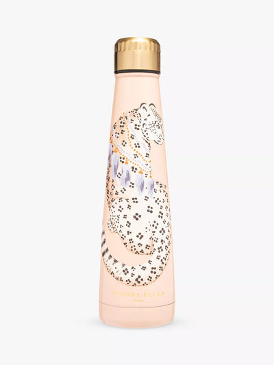 Yvonne Ellen Leopard Stainless Steel Drinks Bottle Pink/Multi 400ml