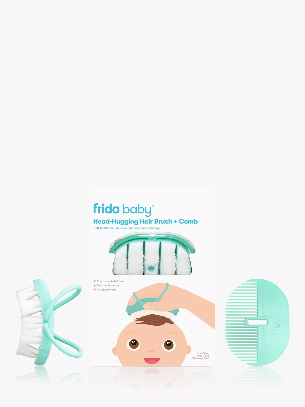 Fridababy Head-Hugging Brush and Styling Comb Multi - British product