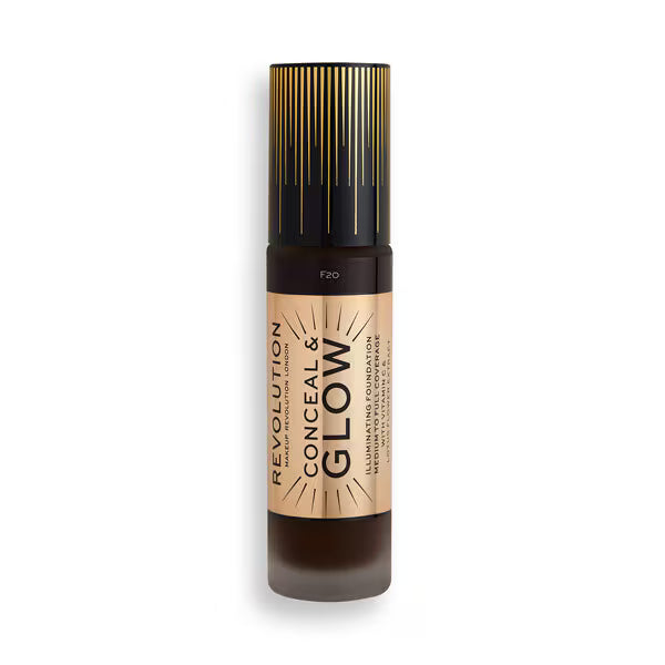 Revolution Conceal & Glow Foundation F20, imported from the UK