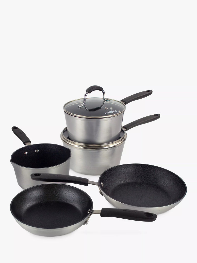 Eaziglide aluminium non-stick pan set 5 piece - British product