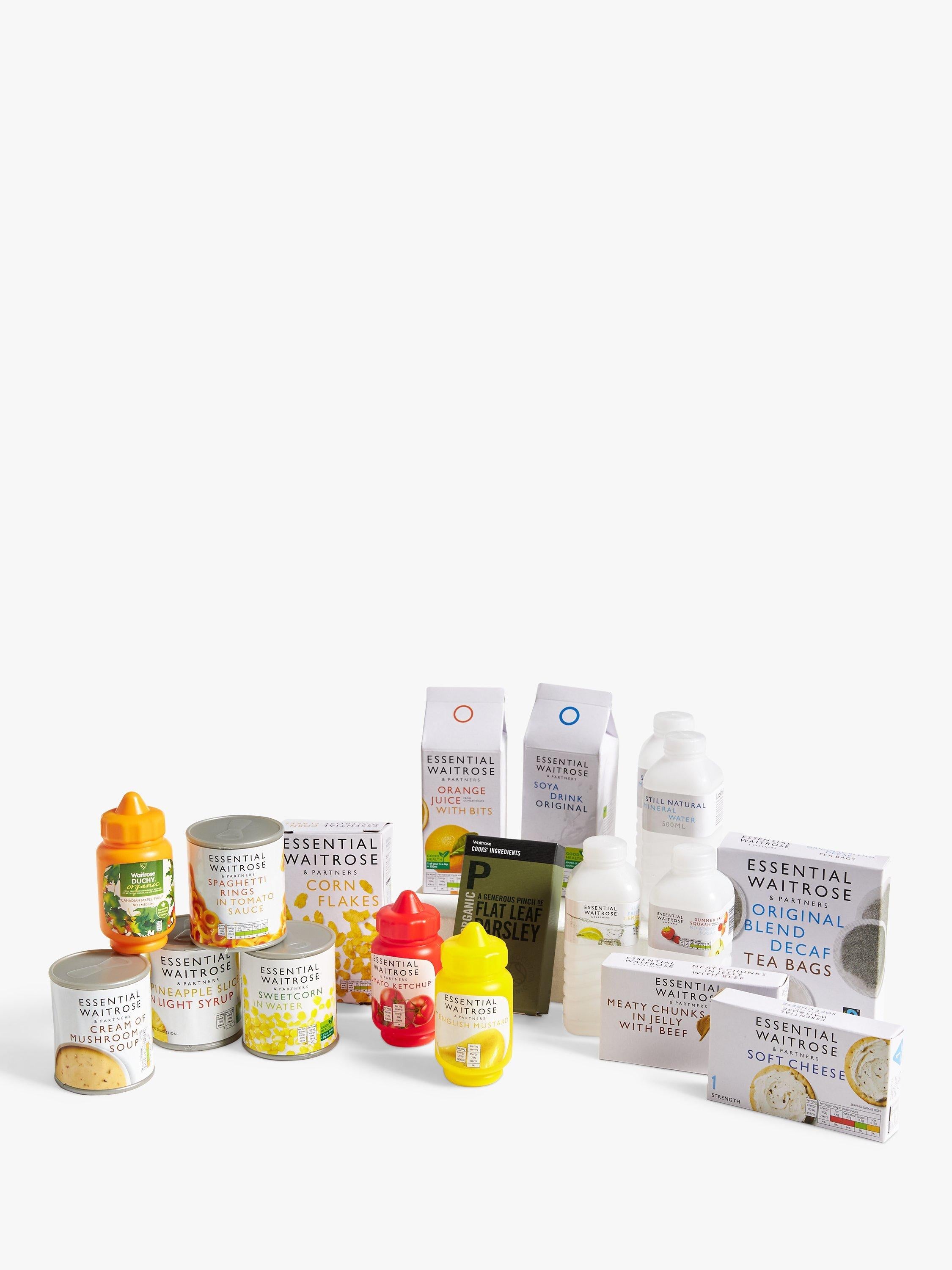 John Lewis Waitrose toy groceries 18-piece set, UK version