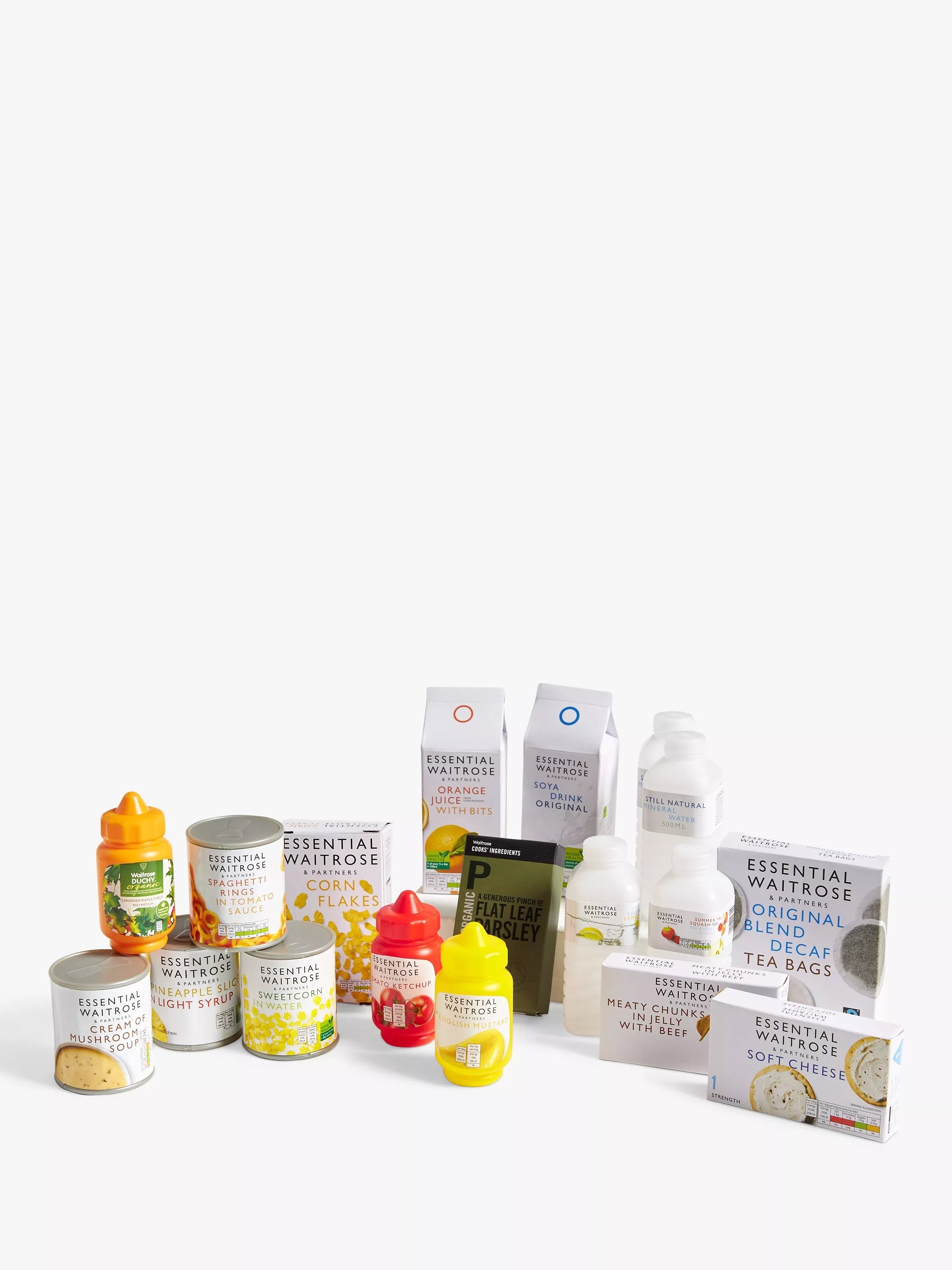 John Lewis Waitrose toy groceries 18-piece set, UK version
