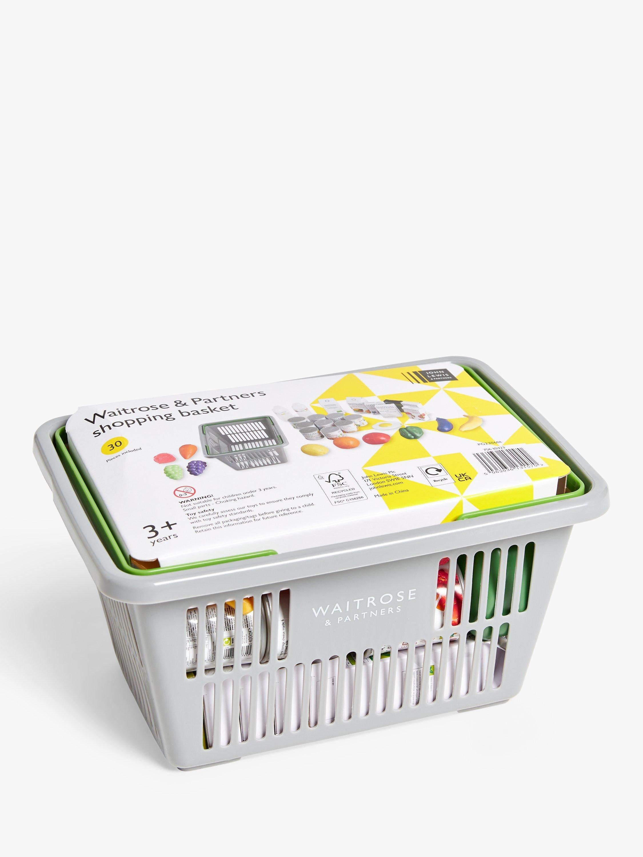 John Lewis Waitrose Grocery Basket Toy Item, UK version