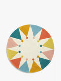 John Lewis Life's a Carnival Wool Rug, Dia 100cm, Multi - McGrocer