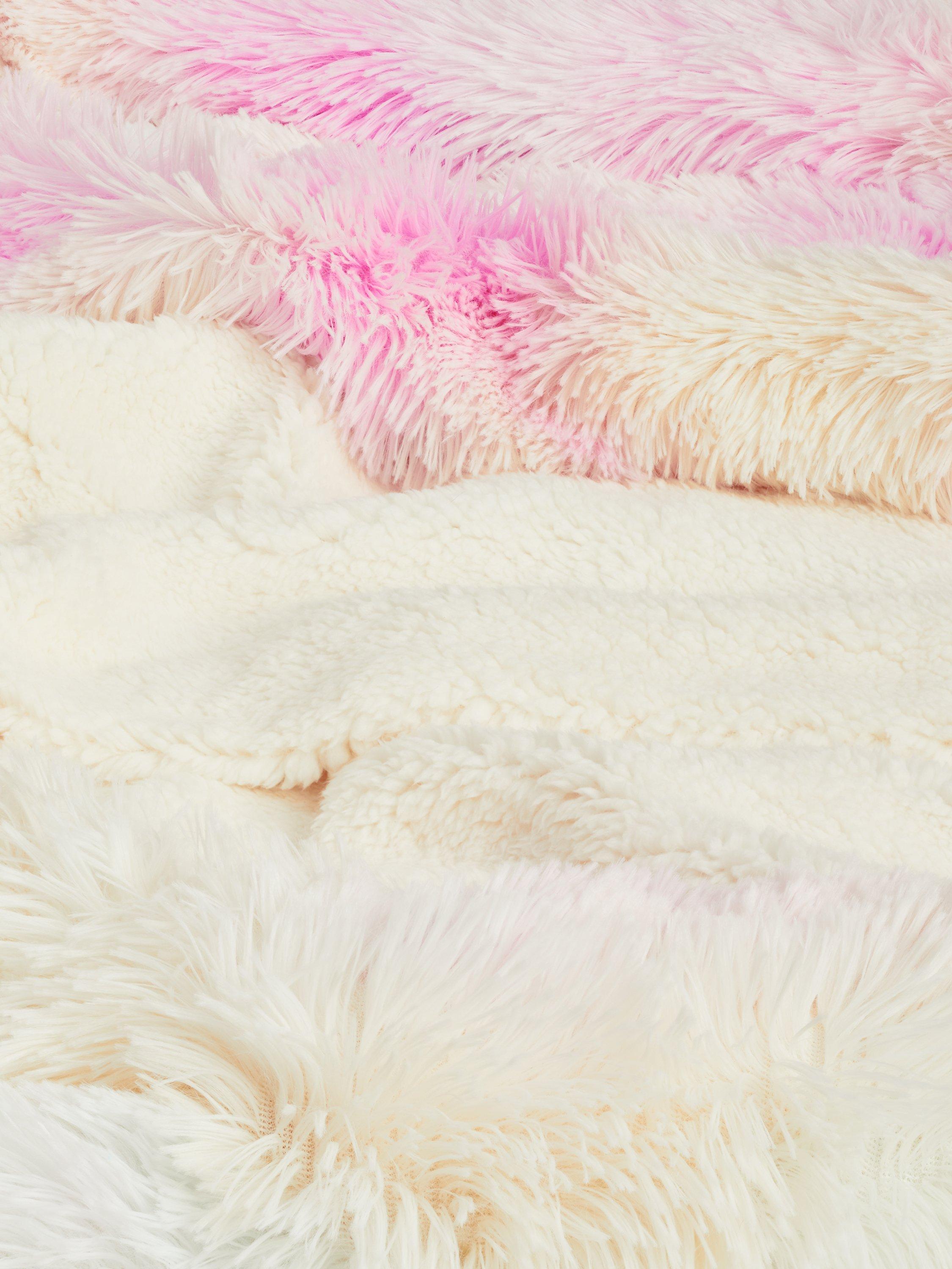 John Lewis kids' ombre faux fur throw, UK version