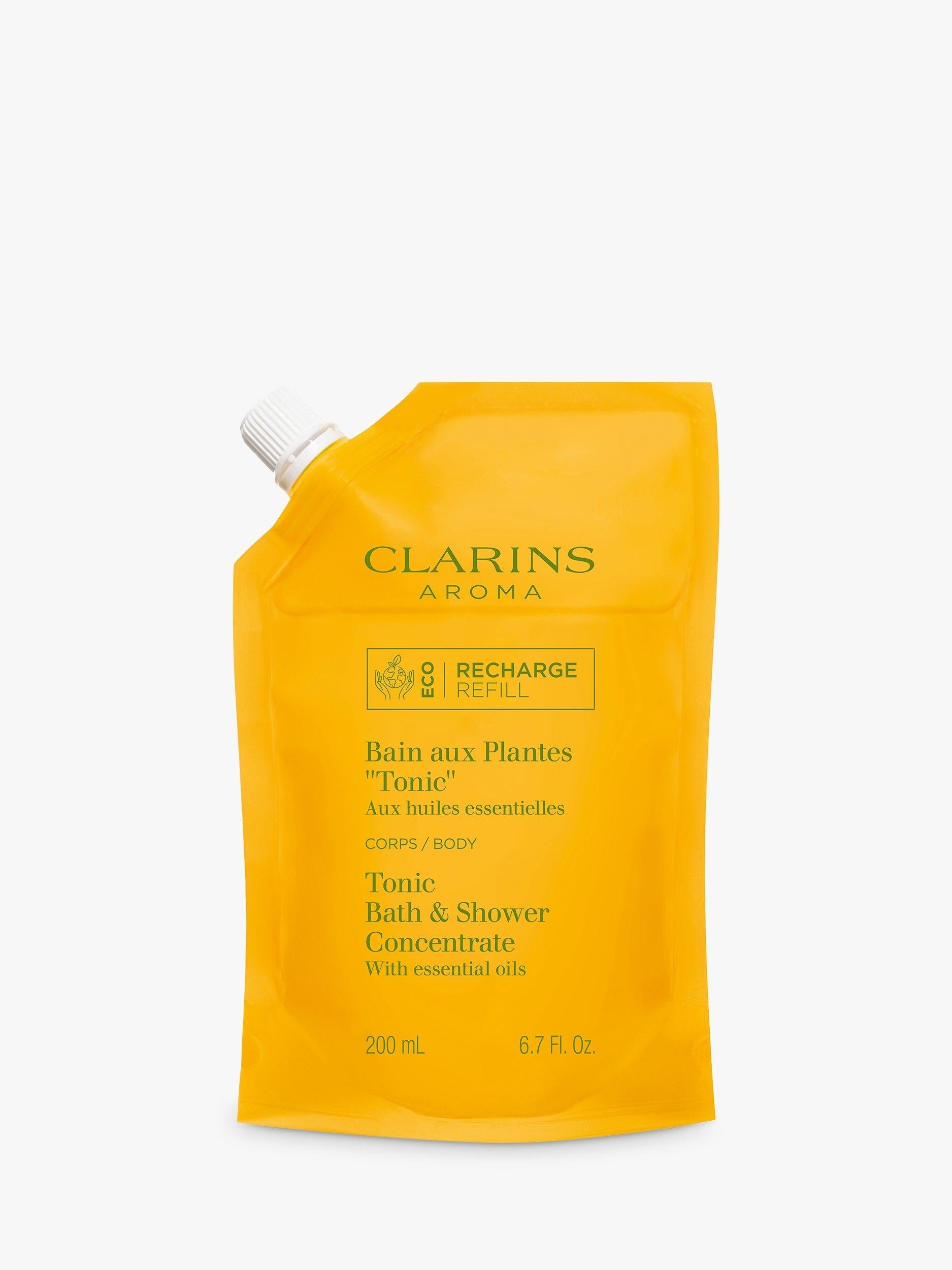 Clarins tonic bath and shower concentrate eco refill 200ml - British product