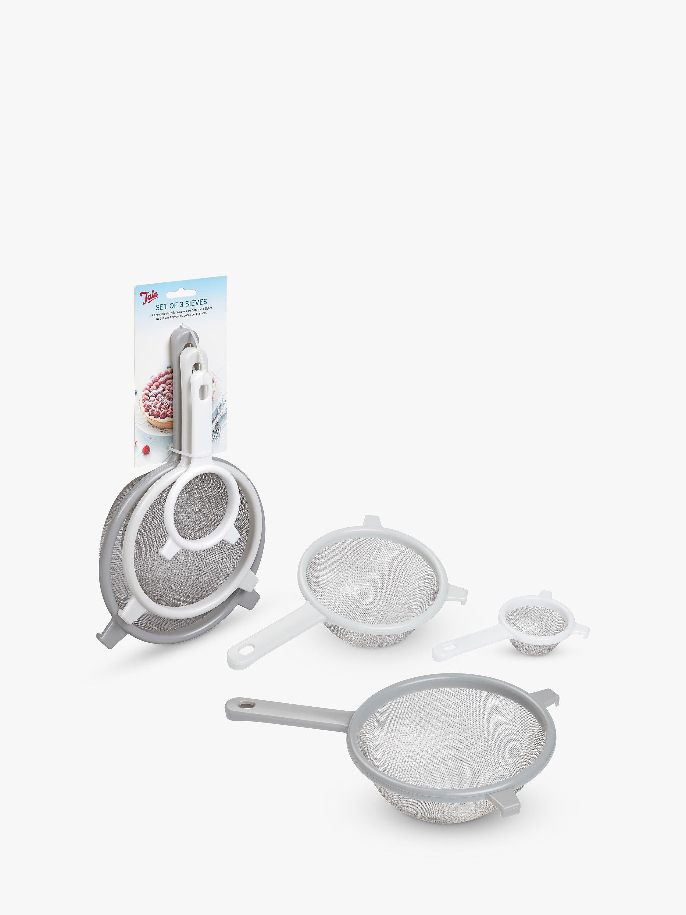 Tala Kitchen Sieves set of 3 in grey (British brand)