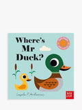 Felt flaps buggy book Where's Mr Duck with surprise mirror - British product
