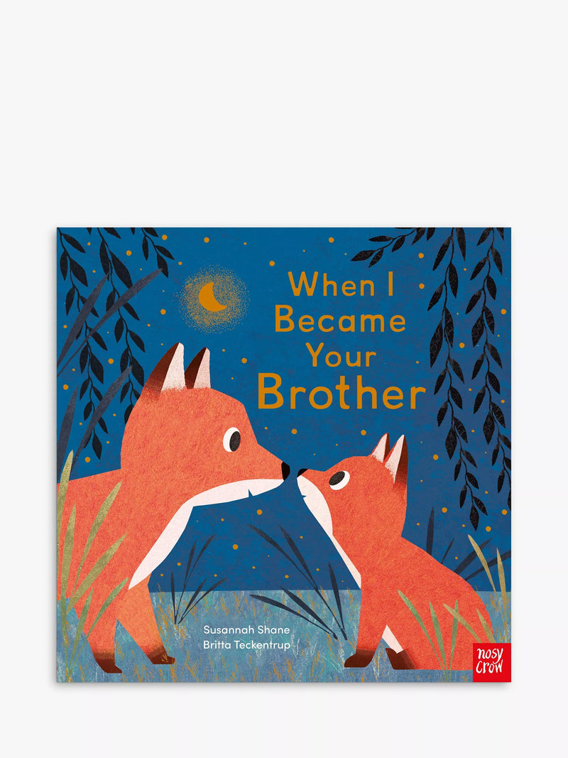 Kids' picture book about brotherly love with gold foil pages (British brand)