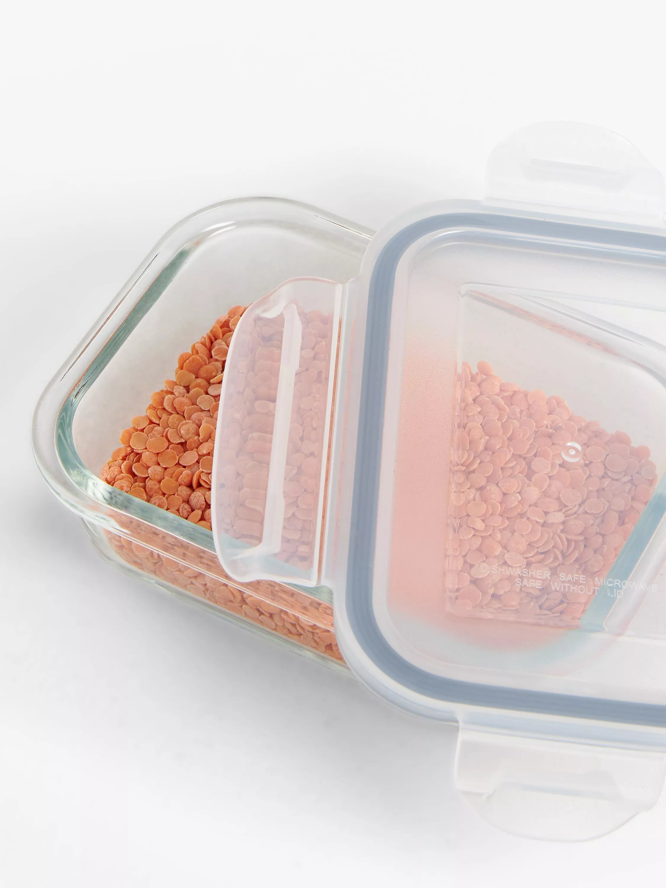 John Lewis airtight leak-proof glass storage container, clear, UK version