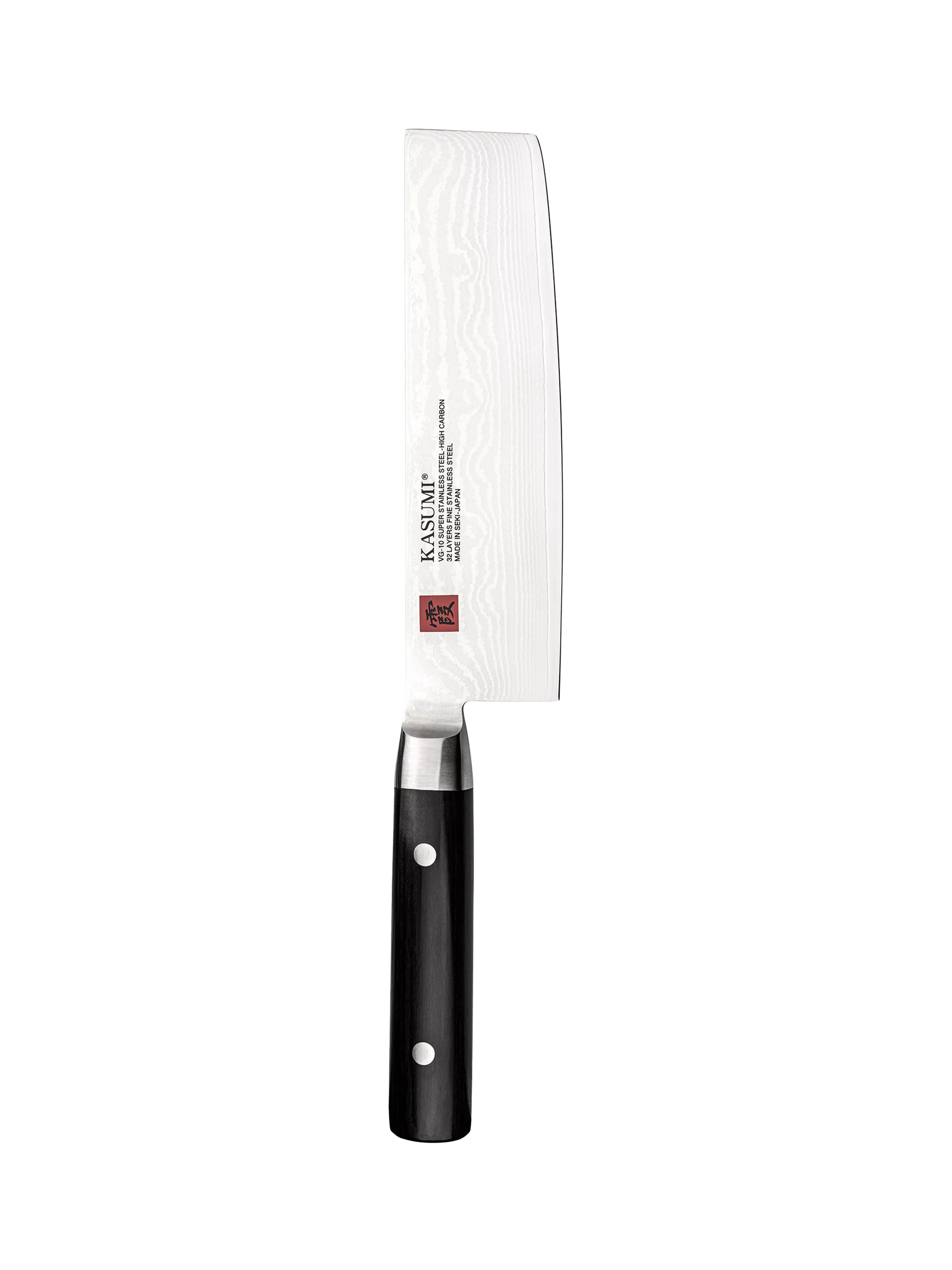 Kasumi Pakkawood Handle Damascus Steel Blade Nakiri Kitchen Knife 17cm, UK version