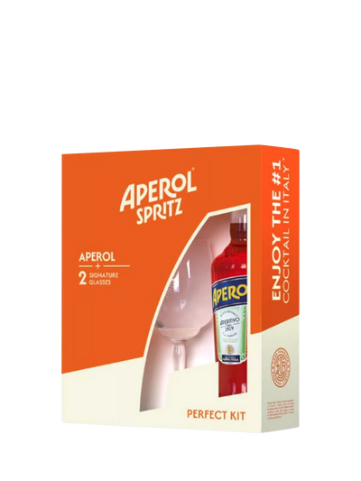 Aperitivo Gift Set with Two Glasses and 70cl Bottle