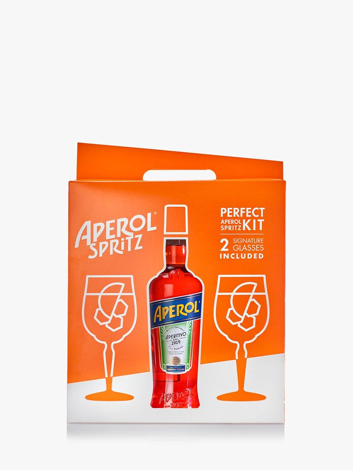 Aperol gift set with two glasses and 70cl bottle - British product