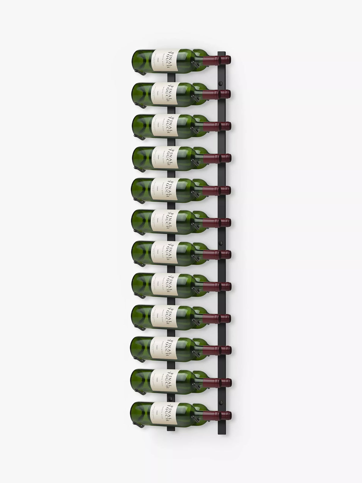 Final Touch wall-mounted metal wine rack for 24 bottles - British product