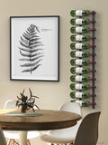 Final Touch wall-mounted metal wine rack for 24 bottles - British product