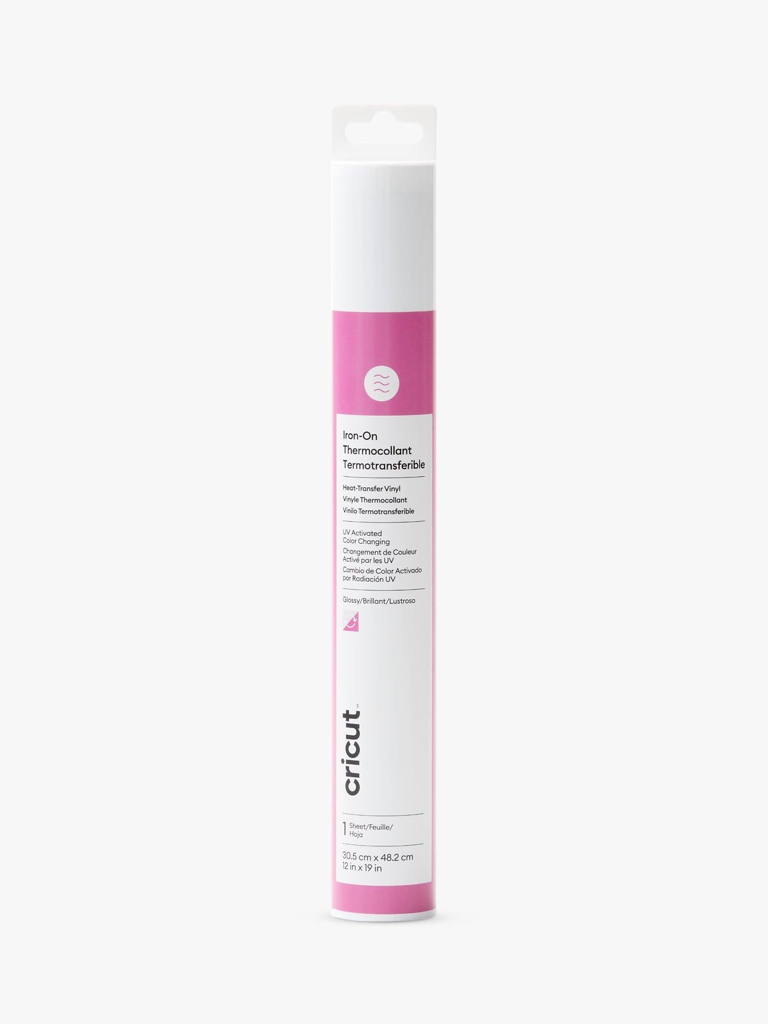 Cricut colour-changing iron-on vinyl - British product