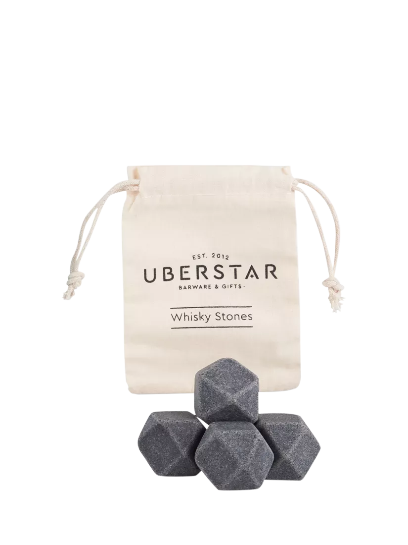 Uberstar Hex Whisky Stones Set of 4 (British brand)