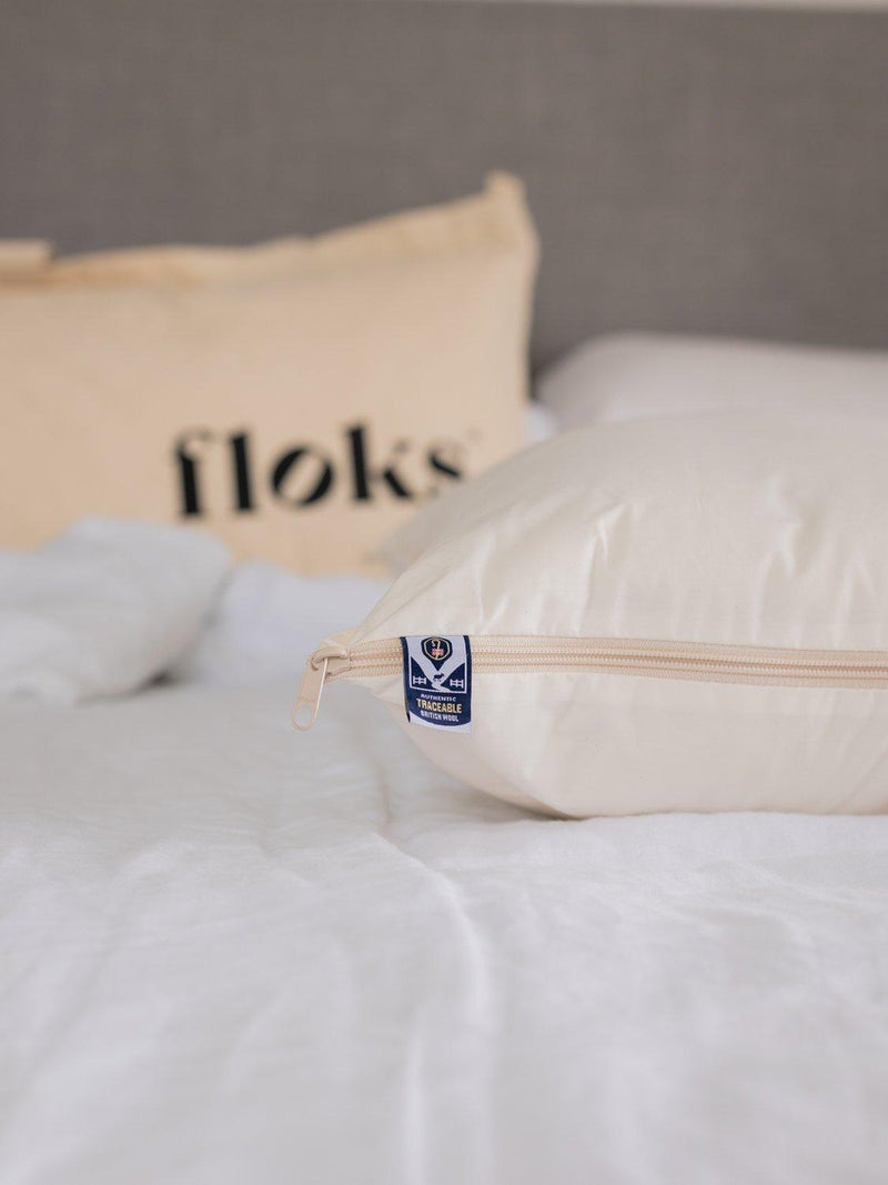 Floks luxury soft British wool pillow - British product