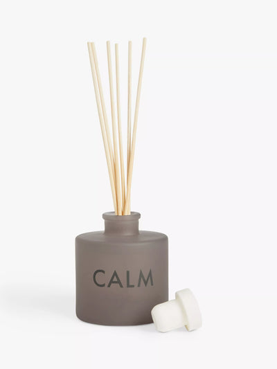 Calm Reed Diffuser with Fresh Pine, Spiced Amber, Vanilla, and Musk Notes 100ml