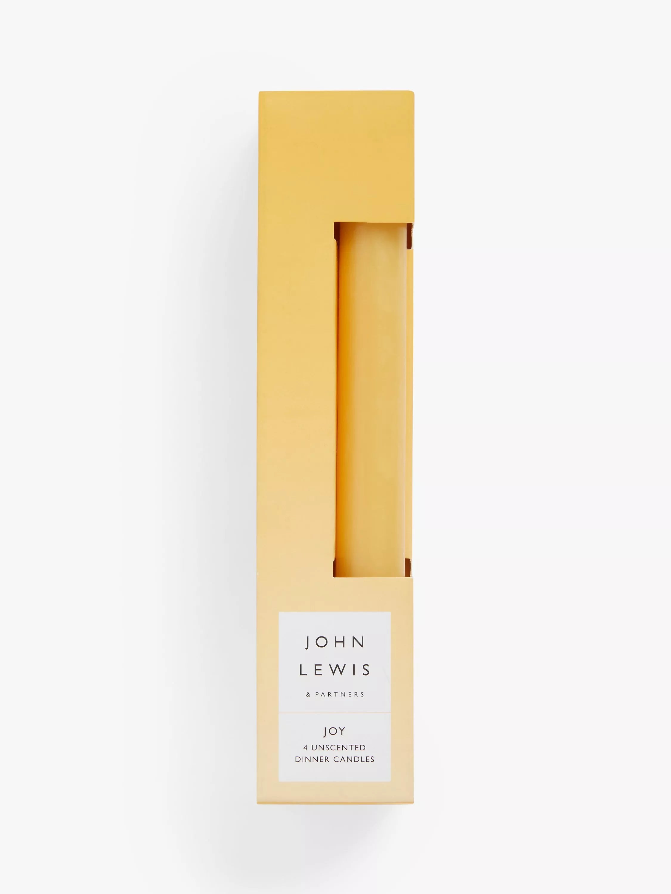 John Lewis unscented dinner candles pack of 4, UK version