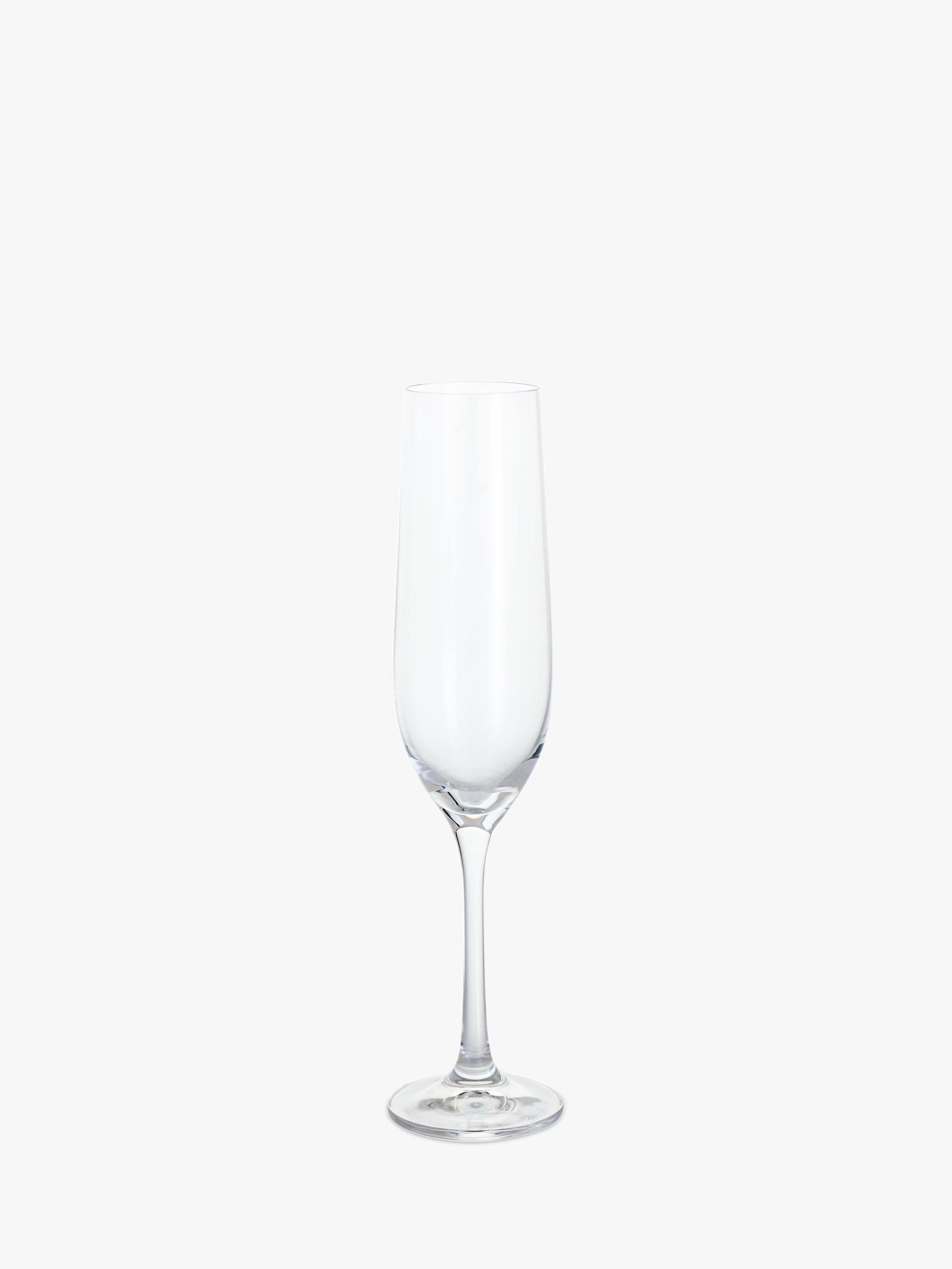 Dartington Crystal champagne flutes set of 4, 190ml clear - British product