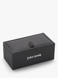 John Lewis round goldstone cufflinks in blue, UK version