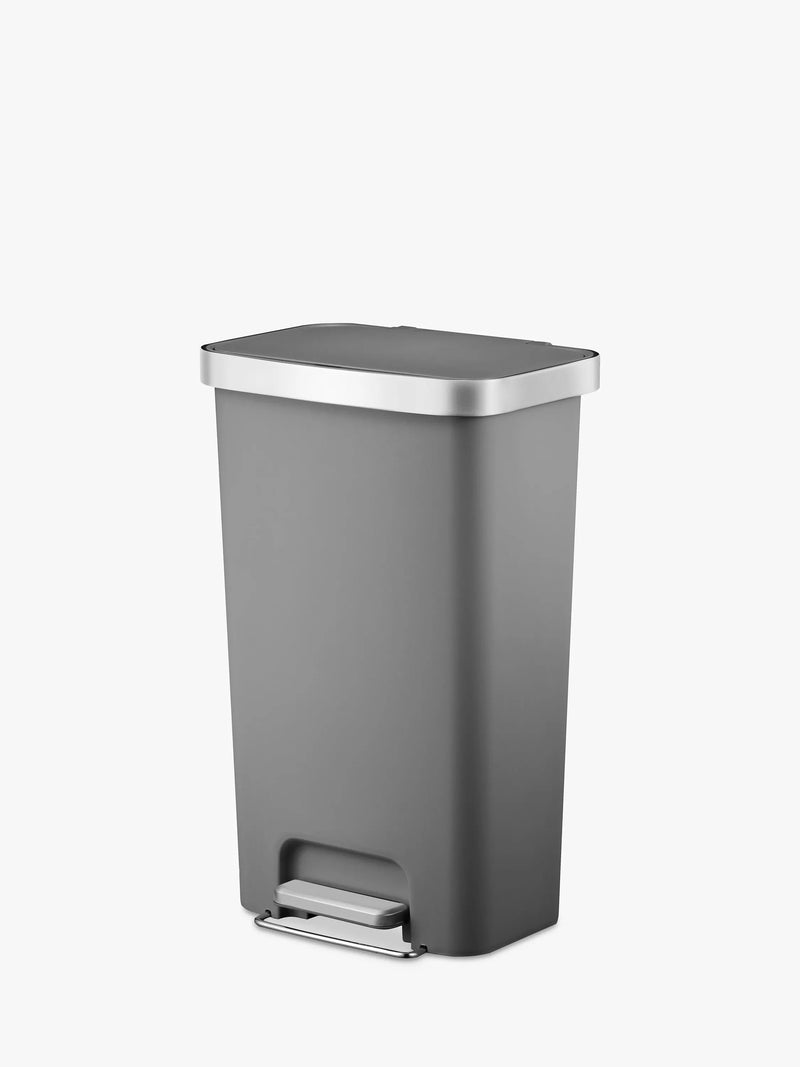 EKO Hana plastic pedal bin light grey 45L - British product