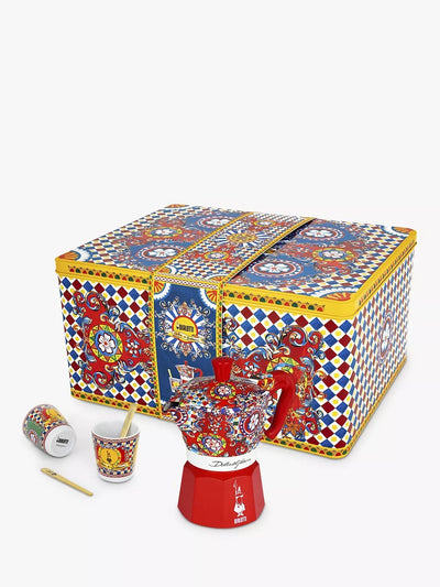Bialetti Dolce & Gabbana Sicilian Carretto Moka Express Espresso Coffee Maker with 2 Cups