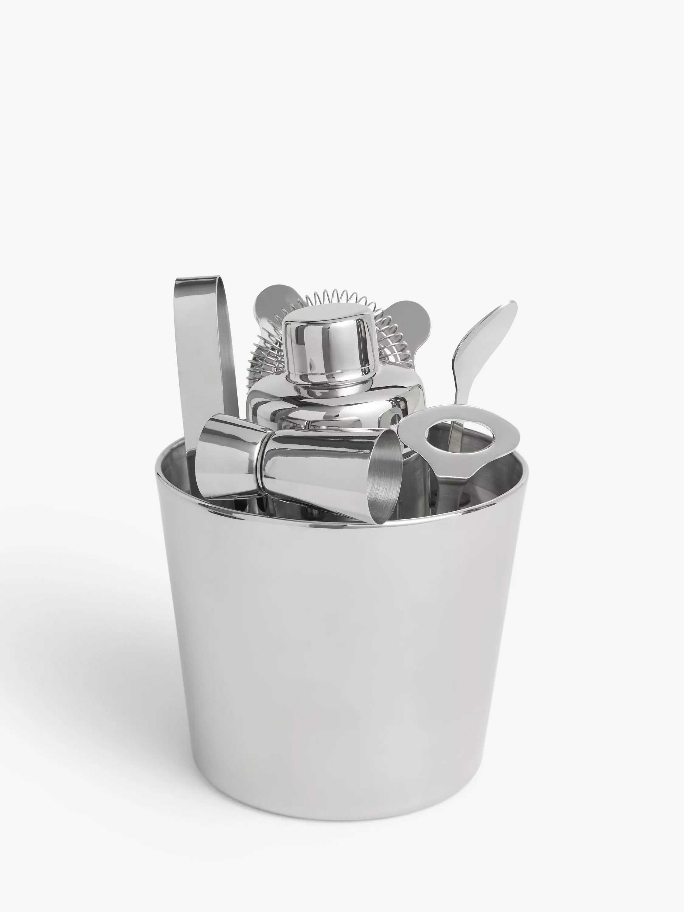 John Lewis ANYDAY Stainless Steel Cocktail Bat Set, 7 Piece - McGrocer