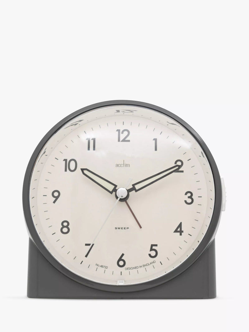 Acctim Grace Non-Ticking Sweep alarm clock - British product