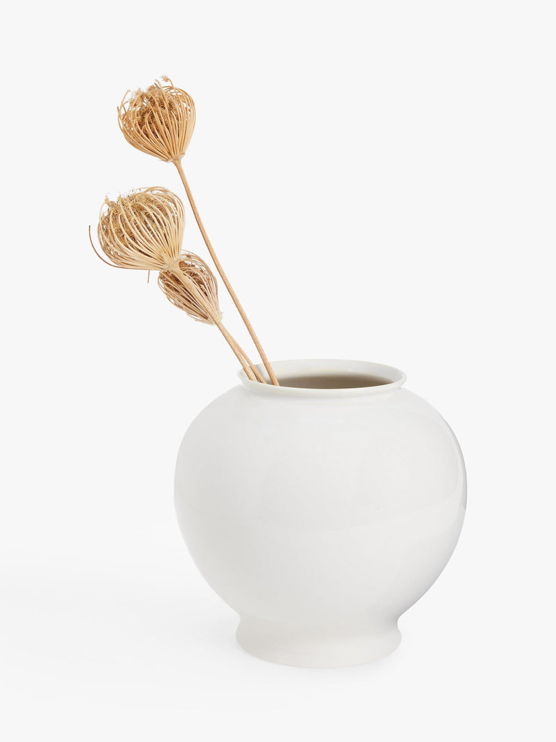 John Lewis stoneware urn vase cream H24.5cm, UK version